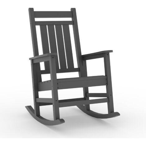 Tabouret Bar Extérieur Ergo - HDPE Anti-Intemp., Bascule, Dossier Haut, Anti-UV, Lavable, Poignée - Gris Jardin Terrasse