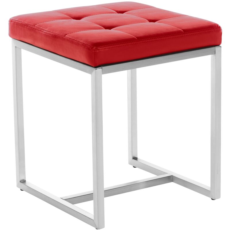 CLP - Tabouret cuisine Barci similicuir Rouge