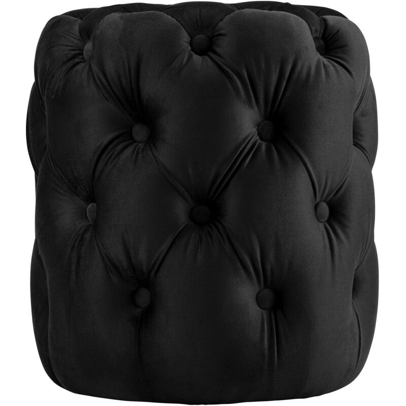 Tabouret Drancy Velours Noir M