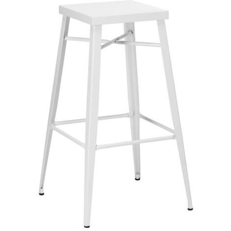 Tabouret blanc Magda - Lot de 2 - Maxiburo