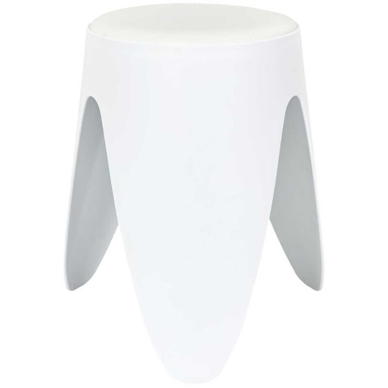 Altobuy - Tabouret Blanc Tulipe en Polypropylène 46 cm