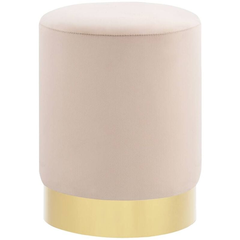 Vidaxl - Tabouret Abricot et doré Velours