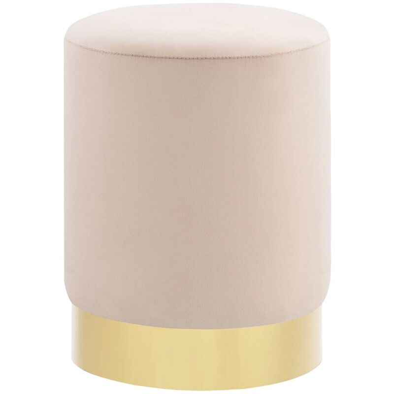 Vidaxl - Tabouret Abricot et doré Velours