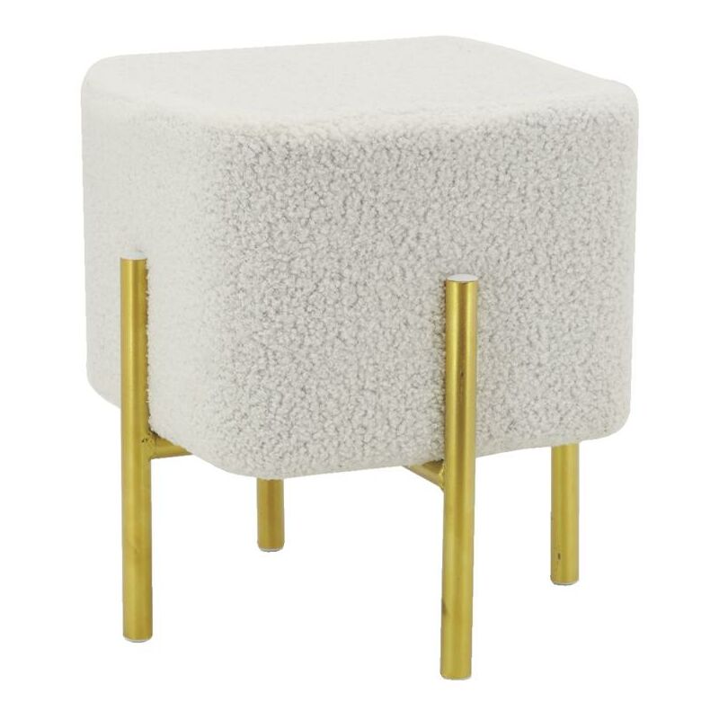 Tabouret carré pied doré Gatsby