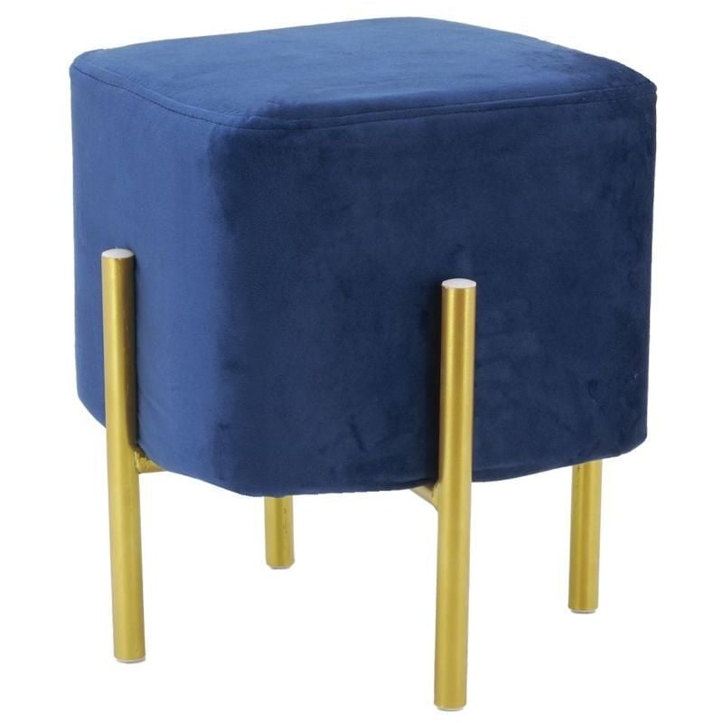 Tabouret carré pied doré Gatsby