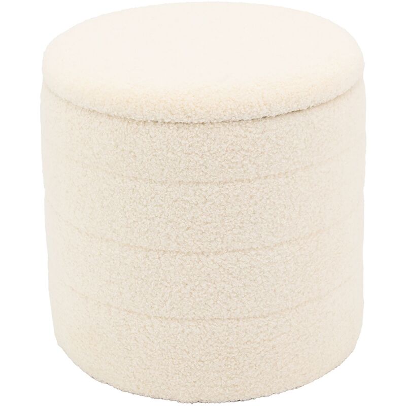 Pouf / coffre en bouclette Petit