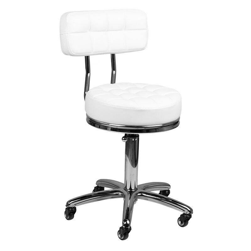 Tabouret cosmétique AM-877, blanc