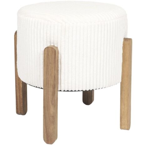 Tabouret côtelé Beige