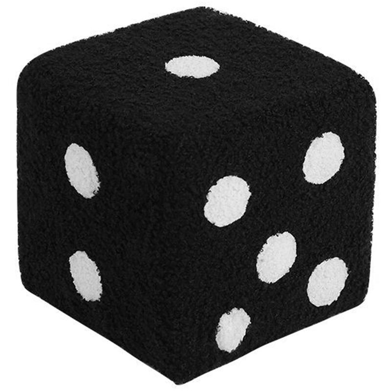 Tabouret Cube doux et confortable, Simple, chaud, robuste, pour la maison, le salon, la chambre à coucher, noir, 20x20x20cm - Eosnow