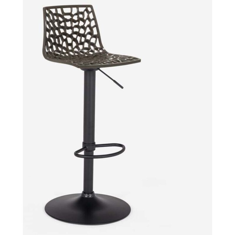 Tabouret Design Cuisine Bar Base Noire Mate Réglable Grand Soleil Spider Matt - Marron Tabouret Design Cuisine Bar Base Noire Mate Réglable Grand Soleil Spider Matt - Marron