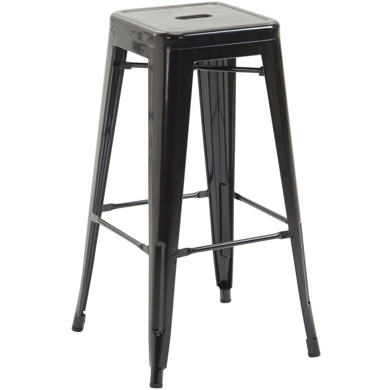 CLP Tabouret de bar Joshua V2 en m&eacute;tal , Noir