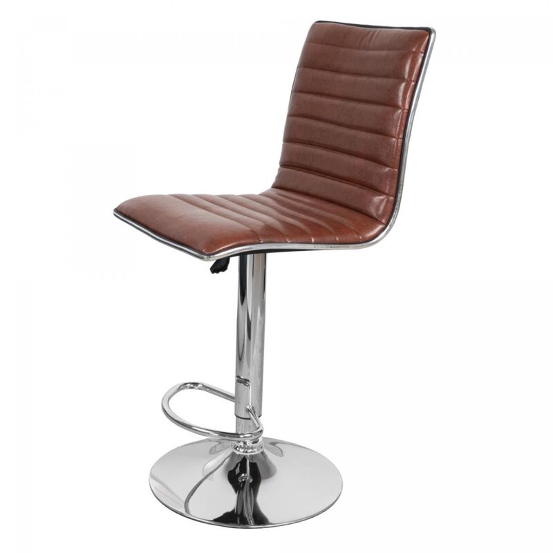 OKO - Tabouret de bar semi artisanal lot de 2 ini 41x54 café