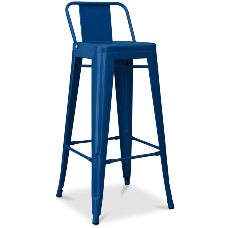 Privatefloor – Tabouret de bar avec dossier 76 cm – Design industriel en métal – Confort ergonomique pour comptoirs hauts – Intérieur uniquement Privatefloor – Tabouret de bar avec dossier 76 cm – Design industriel en métal – Confort ergonomique pour comptoirs hauts – Intérieur uniquement