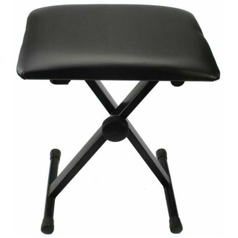 Tabouret de Bar Banc de piano pliant réglable Tabouret Siège noir