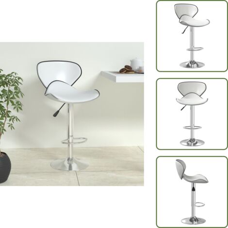 Tabouret de bar Blanc Similicuir - Tabouret De Bar - Tabouret De Comptoir - Chaise De Bar - Chaise De Comptoir - Meuble Bar