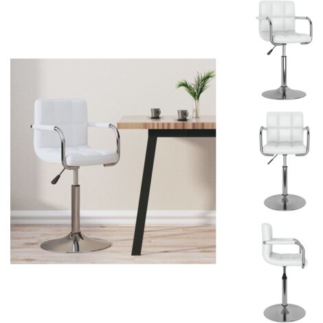 Tabouret de bar Blanc Similicuir - Tabouret De Bar - Tabouret De Comptoir - Chaise De Bar - Chaise De Comptoir - Simuli Cuir
