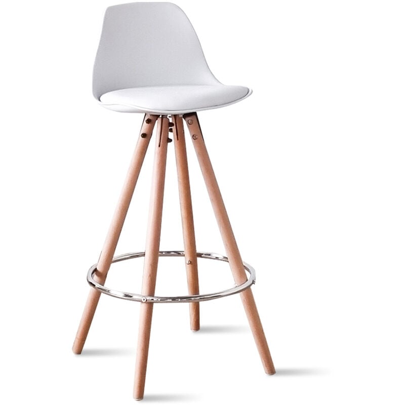 Tabouret de bar blanc - Soren