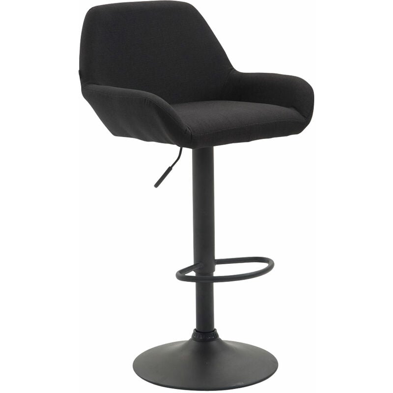 CLP - Tabouret de tissu élégant avec jambe et repose-pieds noires différentes couleurs colore : noir