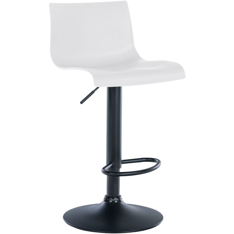 CLP - Tabouret de bar Branford Blanc Plastique