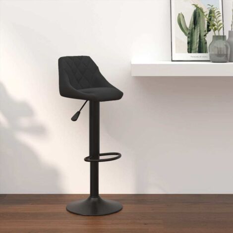 Tabouret de bar  Chaise de Bar  Tabouret Haut  Siège de Cuisine Noir Velours VSGS956785