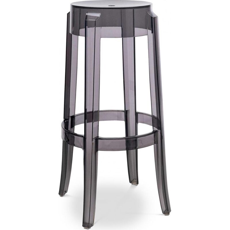 Privatefloor - Tabouret Design Transparent - 75cm - Victoria Queen Gris clair Privatefloor - Tabouret Design Transparent - 75cm - Victoria Queen Gris clair