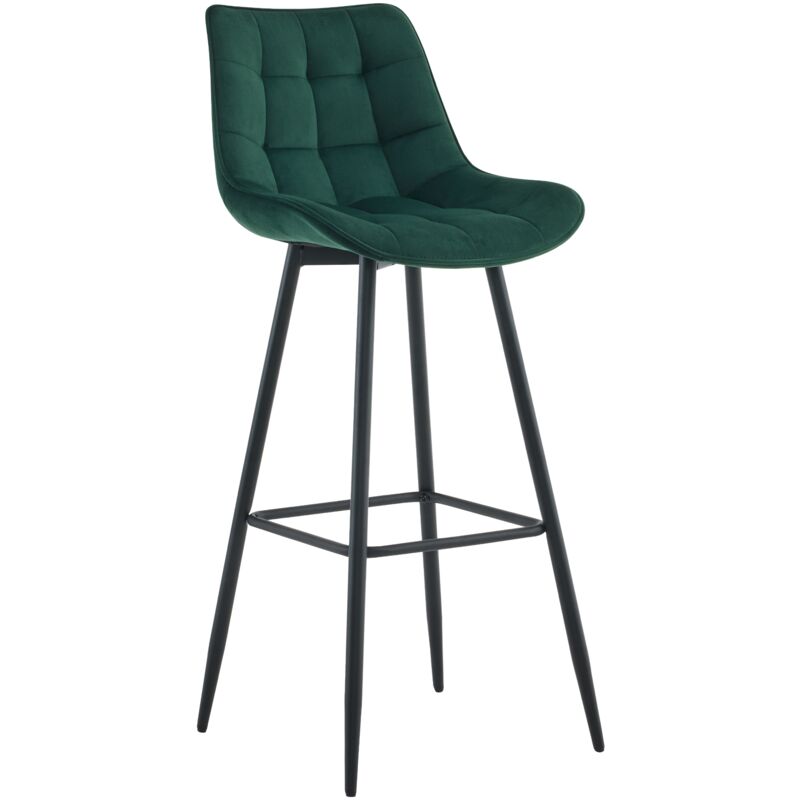 CLP - Tabouret de bar Dartford Vert Velours