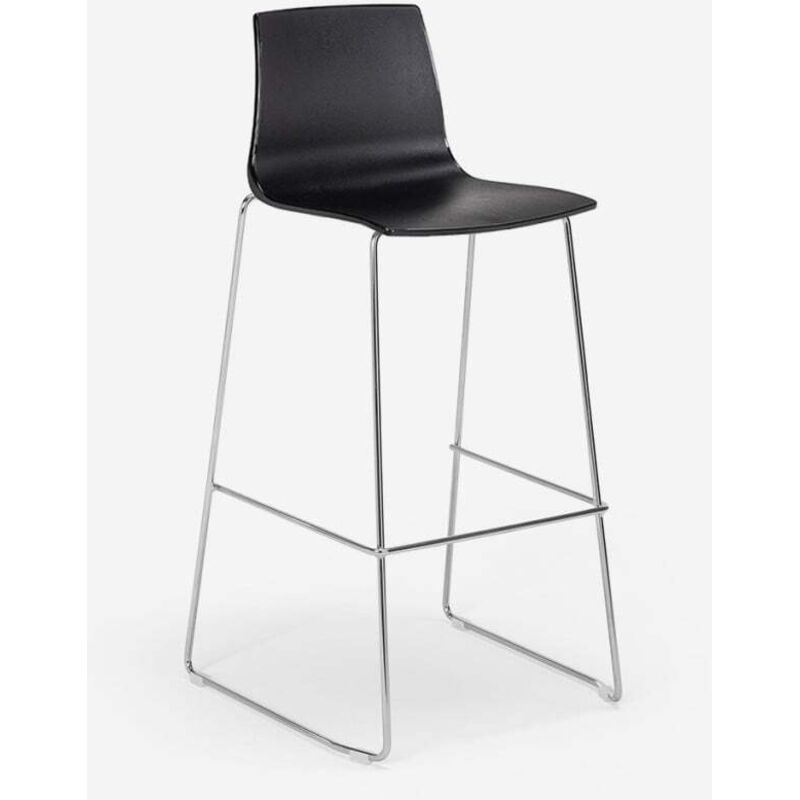 Tabouret de bar de cuisine Grand Soleil 74 cm design Imola Slitta - Noir Tabouret de bar de cuisine Grand Soleil 74 cm design Imola Slitta - Noir