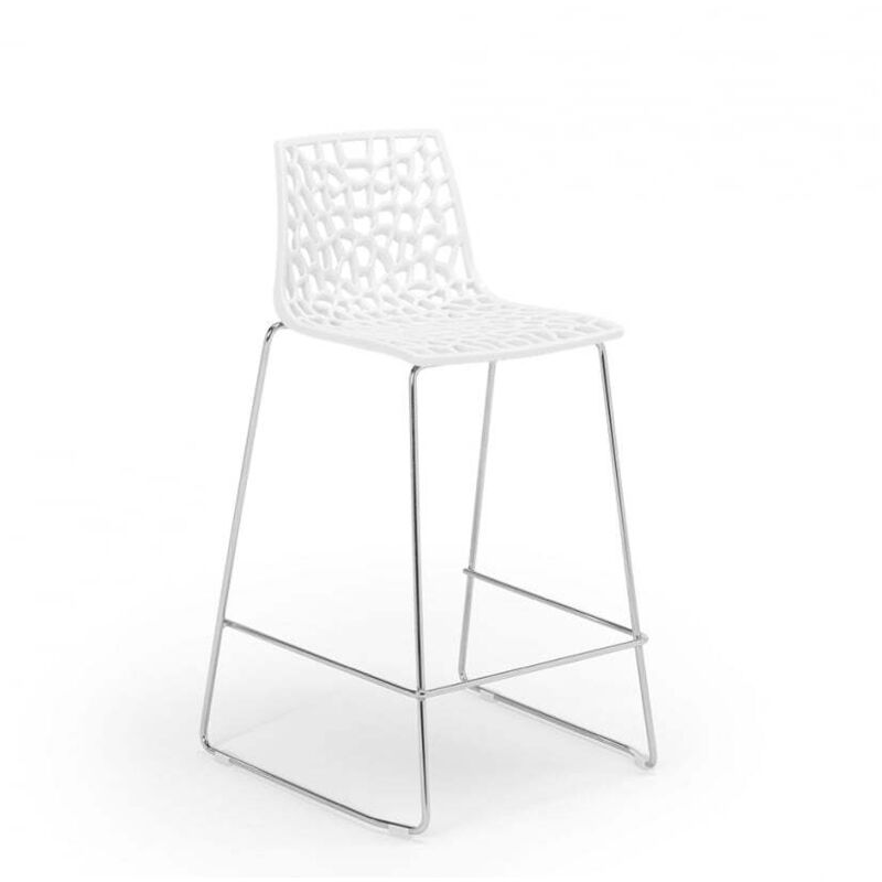 Tabouret de bar design Grand Soleil 64cm Mini Spider - Blanc Tabouret de bar design Grand Soleil 64cm Mini Spider - Blanc