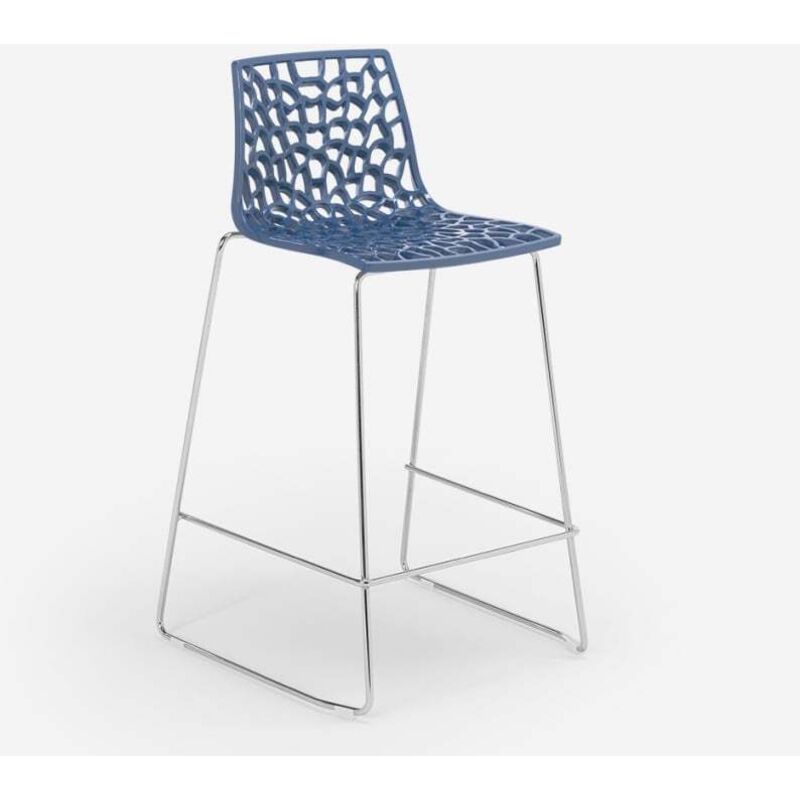 Tabouret de bar design Grand Soleil 64cm Mini Spider - Bleu Tabouret de bar design Grand Soleil 64cm Mini Spider - Bleu