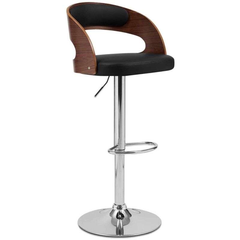 Deco In Paris - Tabouret de bar marron et noir kent Deco In Paris - Tabouret de bar marron et noir kent