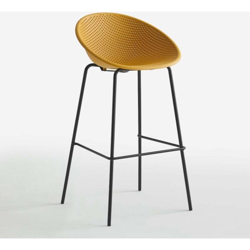 Ahd Amazing Home Design – Tabouret de bar moderne en polypropylène et métal – Hauteur 97,1 cm – Pour restaurant et cuisine – Jaune Ahd Amazing Home Design – Tabouret de bar moderne en polypropylène et métal – Hauteur 97,1 cm – Pour restaurant et cuisine – Jaune
