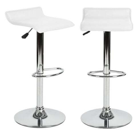 Tabouret de bar Design pas cher avec repose pied chromé