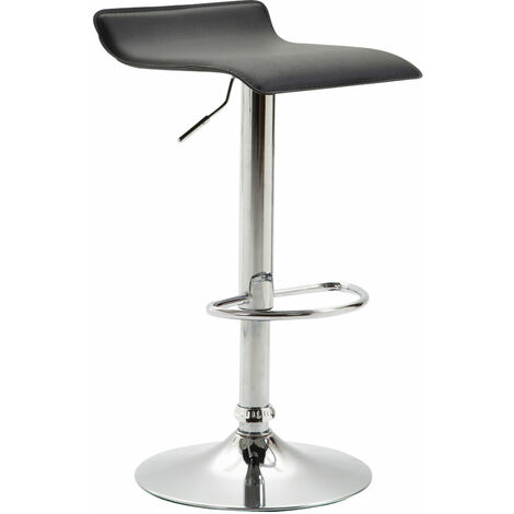 Tabouret de bar Eco en cuir eco hauteur réglable moderne élégante diverses couleurs Couleur : Noir