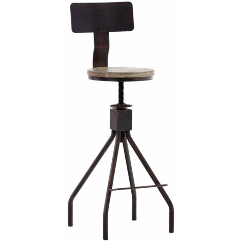 Tabouret de bar Elko en métal Bronze