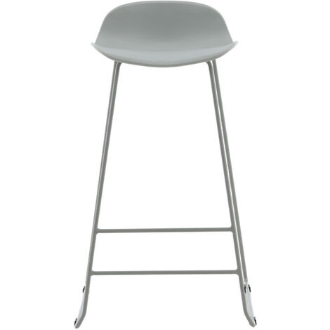 Tabouret de bar en acier et plastique Wave