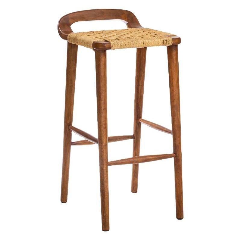 Chaise de bar en bois de manguier Suzanna
