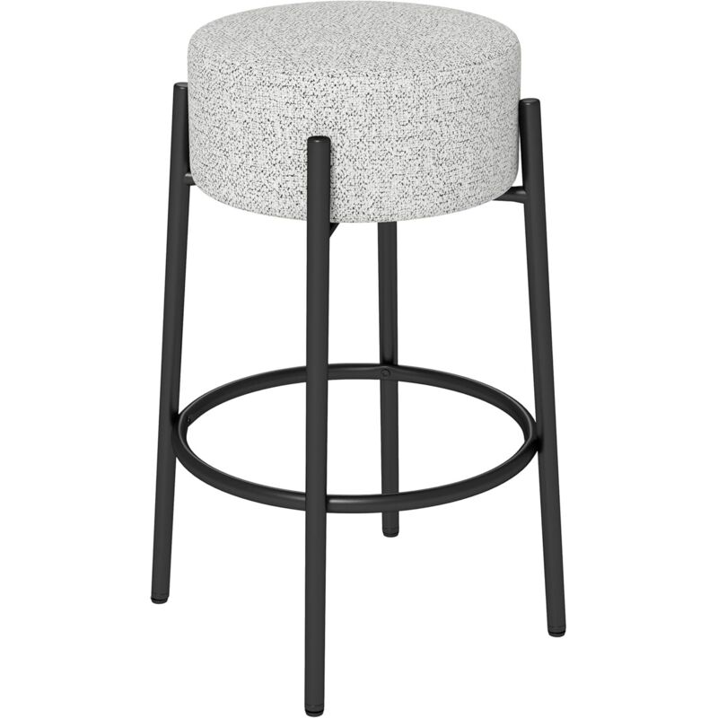 Costway - Tabouret de Bar en Lin, Chaise de Bar Rembourré avec Repose-Pieds, Cadre en Métal, Patins Réglables, Style Moderne Costway - Tabouret de Bar en Lin, Chaise de Bar Rembourré avec Repose-Pieds, Cadre en Métal, Patins Réglables, Style Moderne