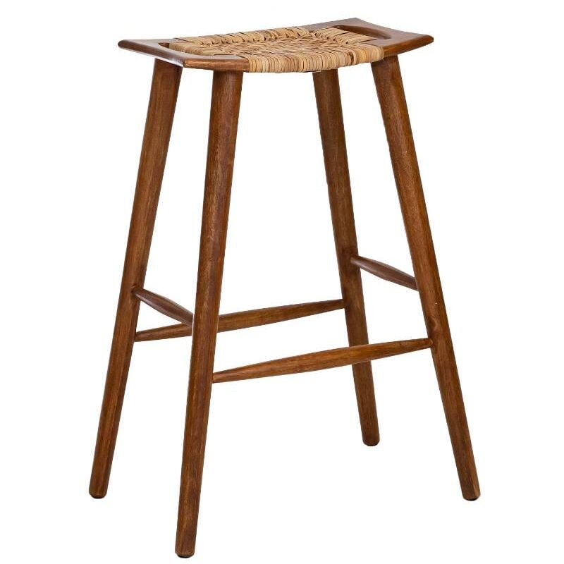 Made In Meubles - Tabouret de bar en manguier Suzanna