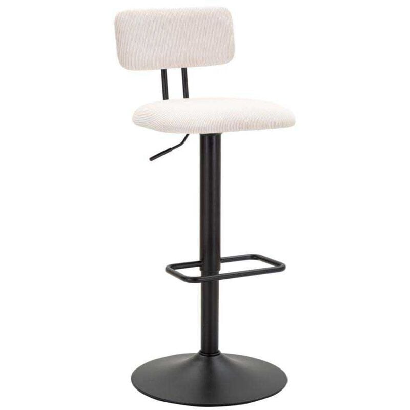 Tabouret de bar en métal avec dossier hauteur réglable