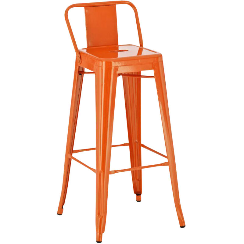 CLP Tabouret de bar en m&eacute;tal Mason , Orange