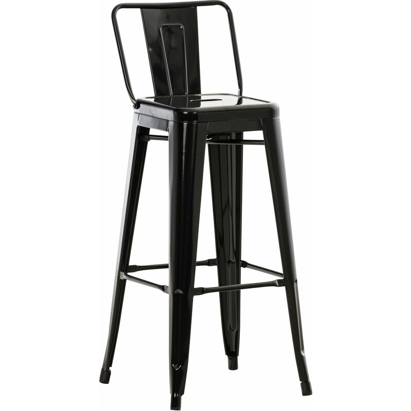 CLP - Tabouret de bar en métal Mason Noir