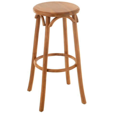 Tabouret de Bar en Teck "Ali" 75cm Naturel