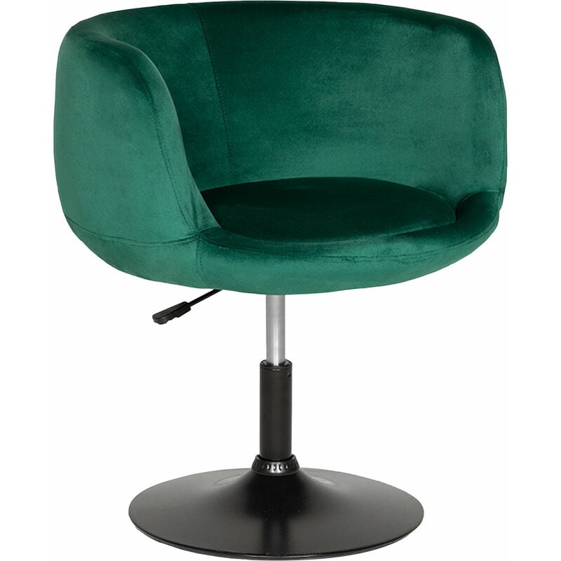 HAPPY GARDEN - Tabouret de bar en velours vert NOLAN