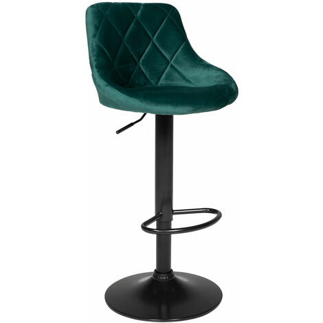 Tabouret de bar ROBIN en velours