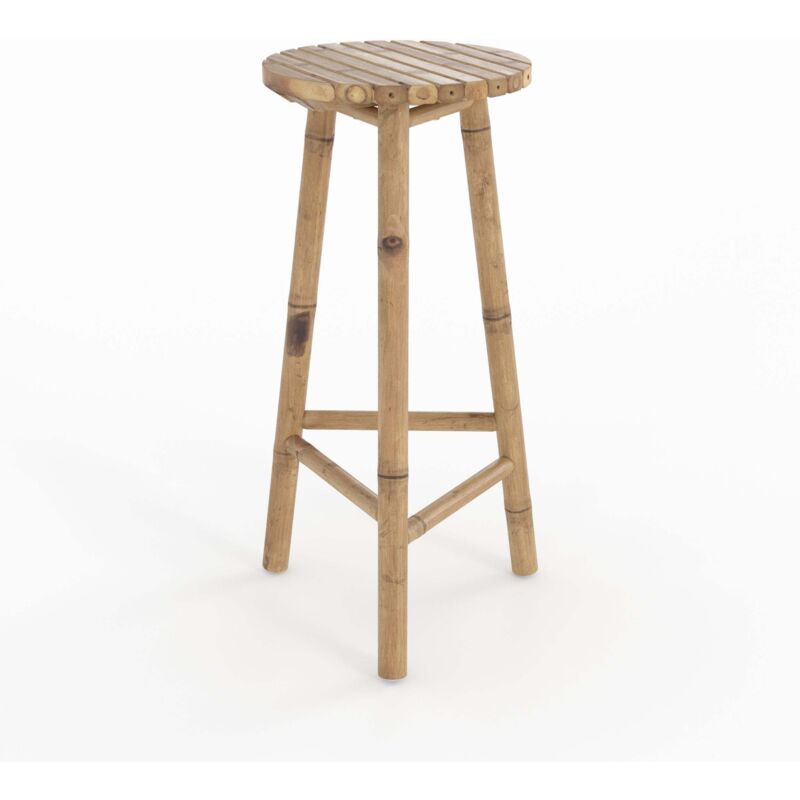 Tabouret de bar extérieur en bambou 74 cm - ELI