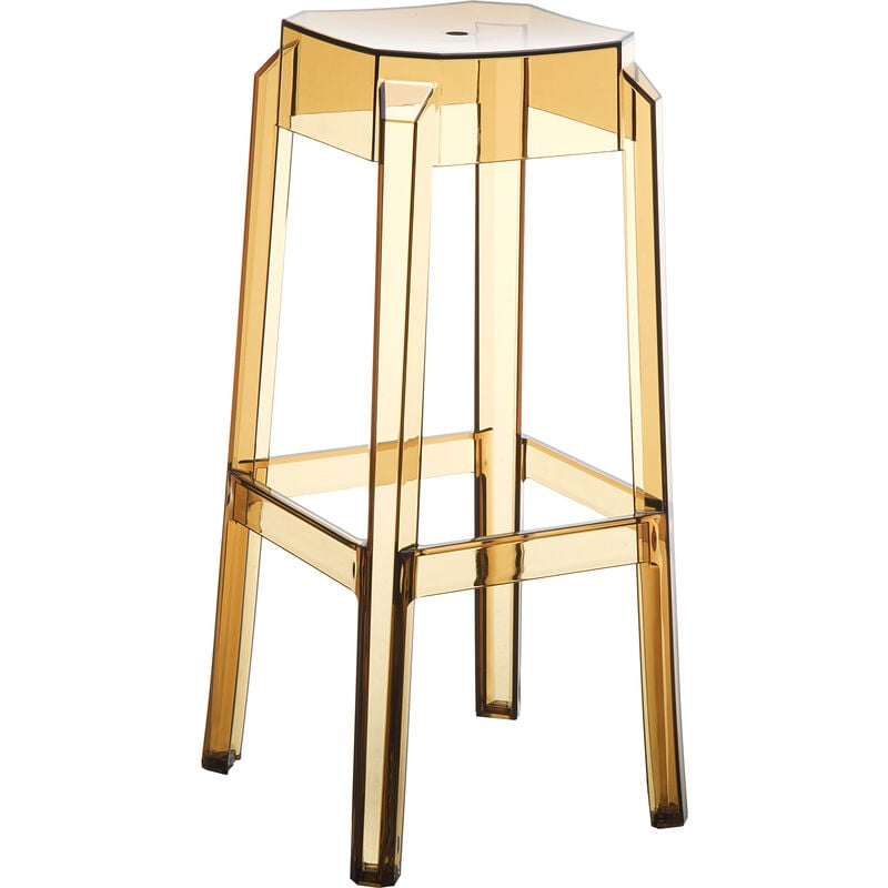 Tabouret élégant avec un design élégant idéal pour le plein air résistant diverses couleurs colore : ambre