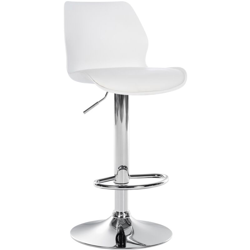 Tabouret de bar Gilbert Blanc Plastique