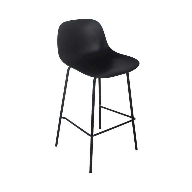 Paris Prix - Tabouret de Bar Intérieur & Extérieur 'Philip' 90cm Noir