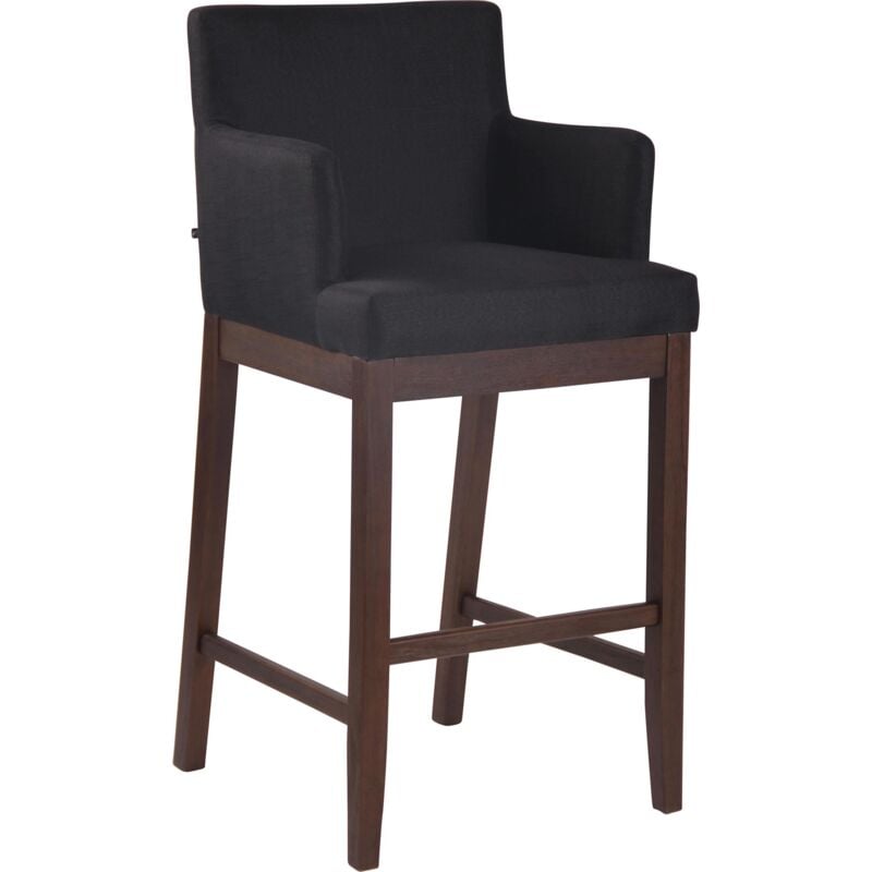 Tabouret élégant avec structure de noix et tissu couvrant diverses couleurs colore : noir