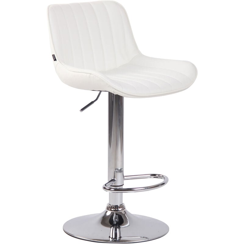 CLP - Tabouret dans la pile similaire avec des reproches et structure en acier différentes couleurs colore : Blanc